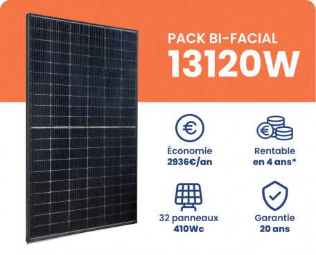 Kit Panneaux Solaires Photovoltaiques Polycristallin 15 000W + Branchement  Réseau Triphasé