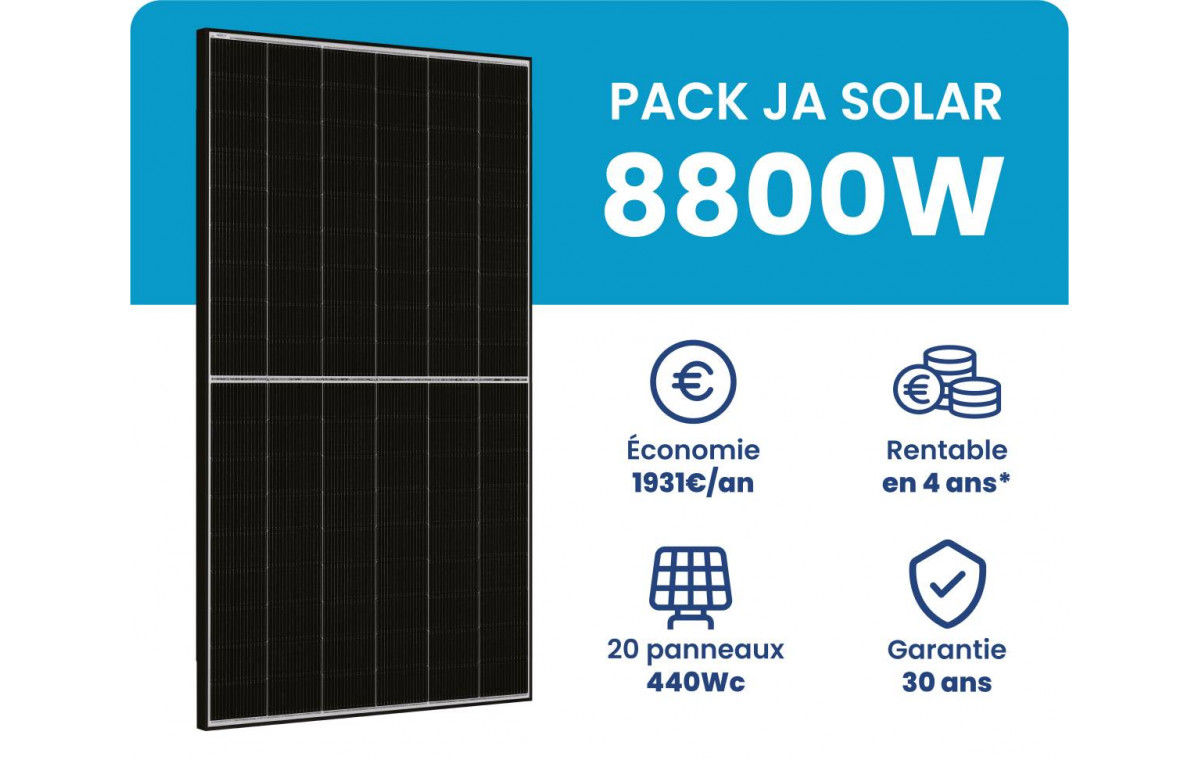 Kit solaire autoconsommation 12kW - micro-onduleur - triphasé