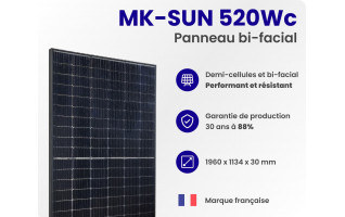 Panneau solaire MK-SUN 520Wc