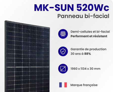 Panneau solaire MK-SUN 520Wc