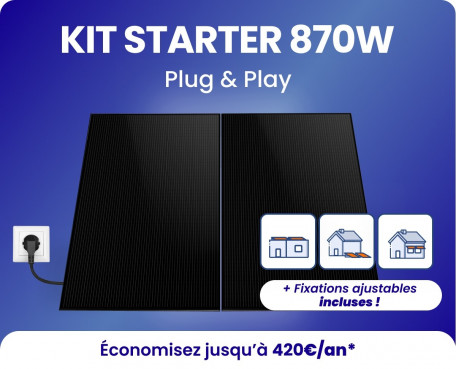 Kit panneau solaire plug and play 870W AMERISOLAR EZ1-H