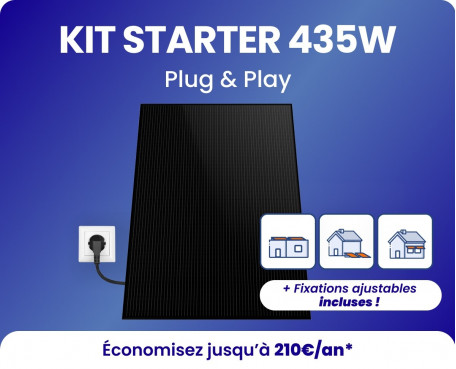 Kit panneau solaire plug and play 435W AMERISOLAR EZ1-SPE