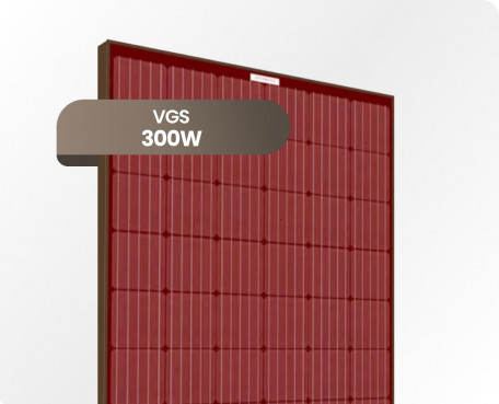 Panneau solaire VGS Rouge 300Wc monocristallin