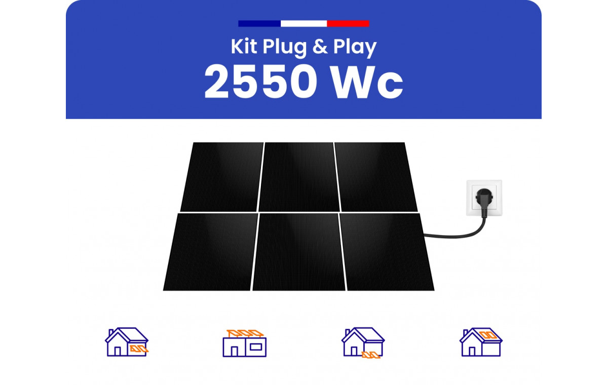 Kit Solaire Autoconsommation DUALSUN 2550W