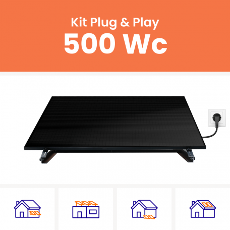 Kit panneau solaire plug and play 500W Amerisolar