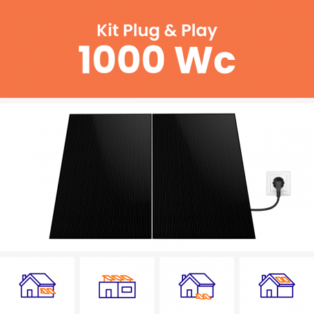 Kit panneau solaire plug and play 1000W Amerisolar