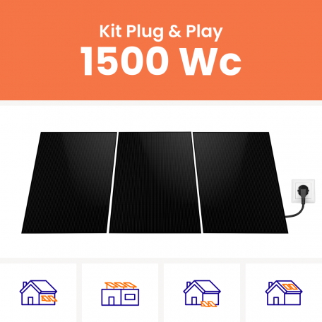 Kit panneau solaire plug and play 1500W Amerisolar