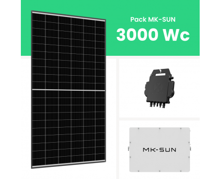 Kit Solaire Autoconsommation 3000W + Pack Batterie 5kWh