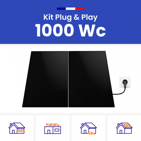 Kit panneau solaire plug and play DUALSUN 1000W