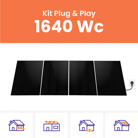 Kit panneau solaire plug and play 1640W MK-SUN