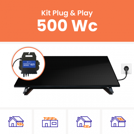 Kit panneau solaire plug and play 500W