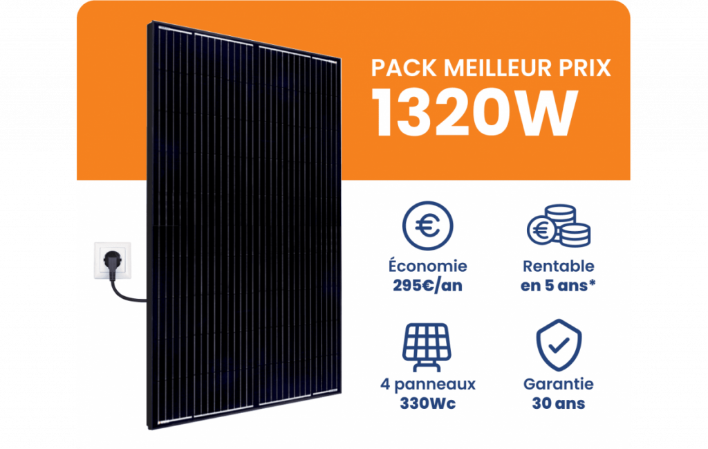 Kit solaire 2550W recharge voiture électrique - Avec chargeur 7kW -  Monophasé - Solu'Sun