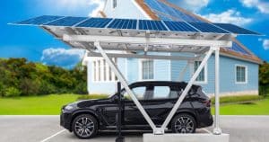 Carport avec panneaux solaires