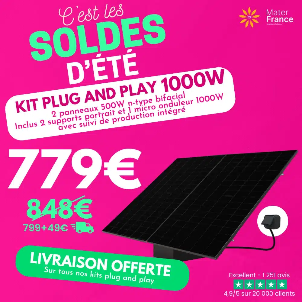 Kit solaire plug and play 1000w materfrance